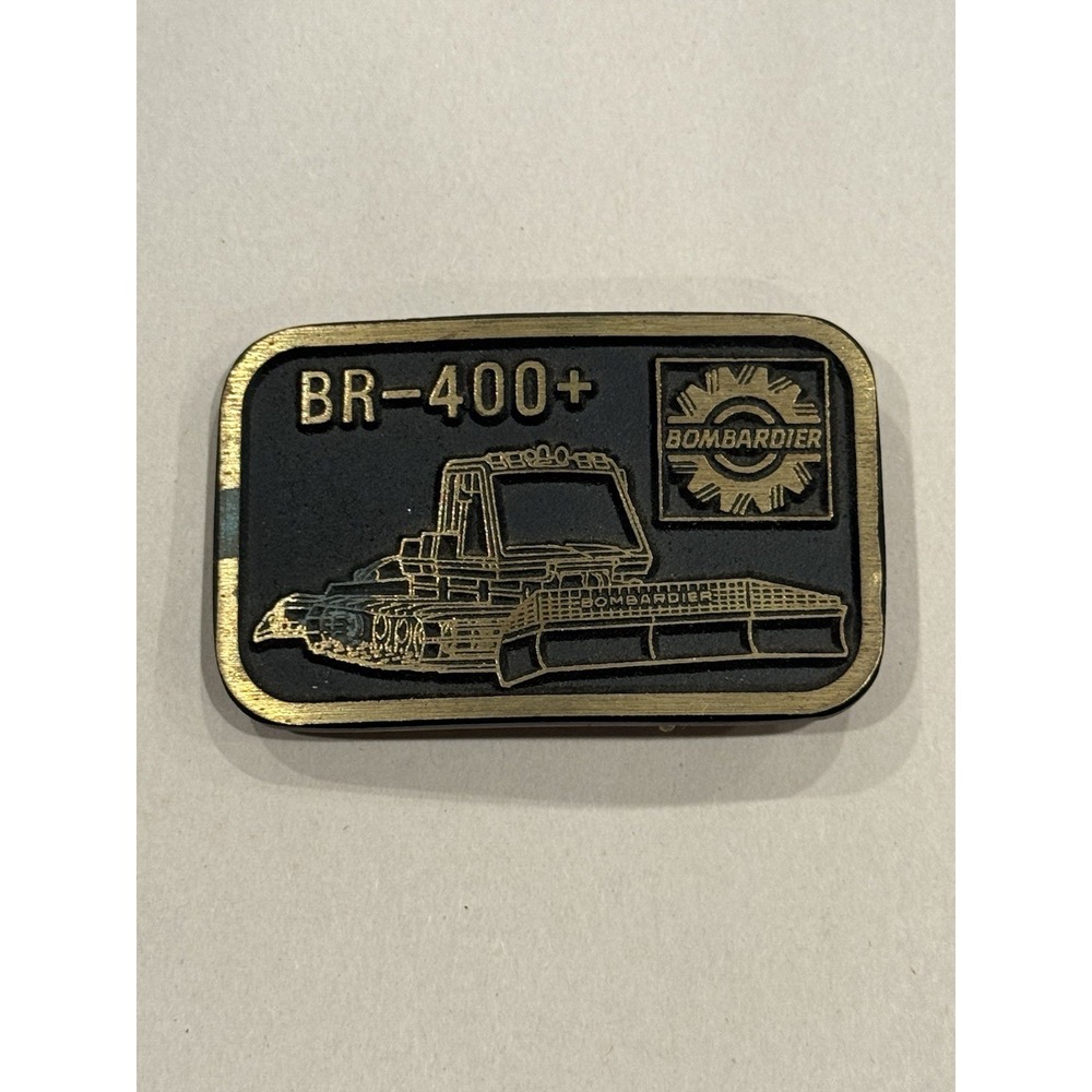 Bombardier‎ Belt Buckle BR-400+ Solid Brass DynaBuckle Provo Utah UT Vintage VTG